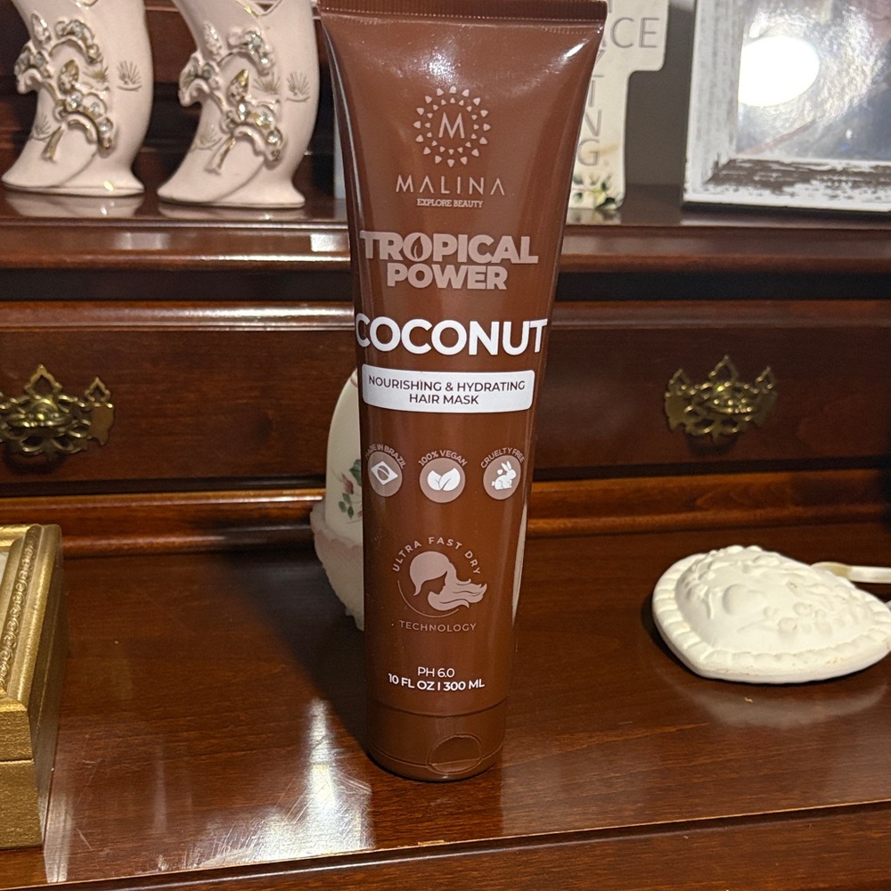 Malina Coconut Nourishing Hair Mask - Brown